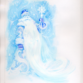 Иллюстрация Дед Мороз к книге "Времена года"