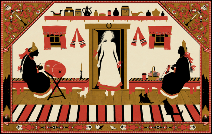 Иллюстрация к русской народной сказке "Василиса Прекрасная"