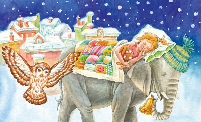 Сонная книжка. Иллюстрация на обложку.