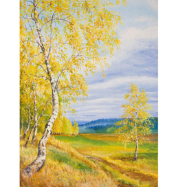 Золотые березы