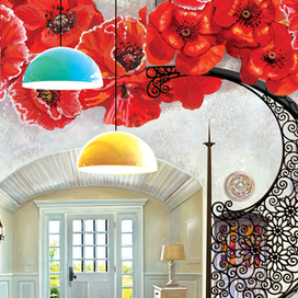 "Моя жена лгунья". Эскиз сценографии. 