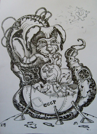 Белка и Стрелка в гостях у дальних родственников