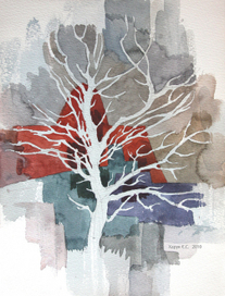 Белое дерево