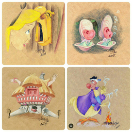 Серия иллюстраций Алиса в стране чудес