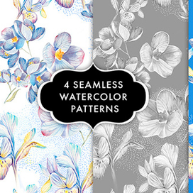 голубые цветы