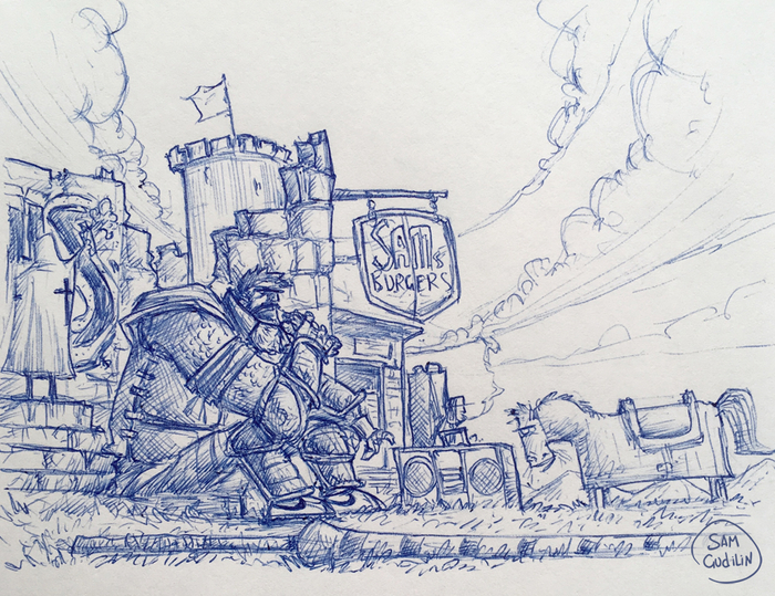 Доброе старое время с рыцарями, бумбоксами и кроссовками Nike Cortez