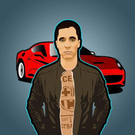 Векторный портрет в стиле арт