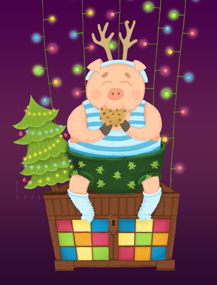 Новогодний Хрюн