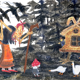 Illustration for Russian fall tale