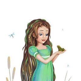 Разработка персонажа для детской книги. Добрая кикимора.