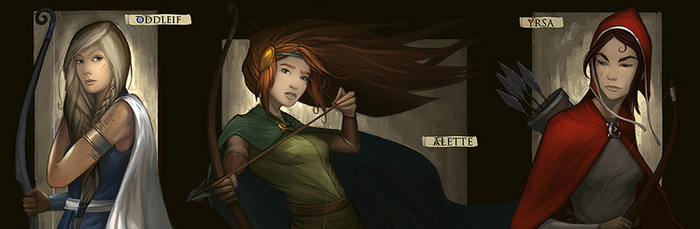 Oddleif, Alette and Yrsa