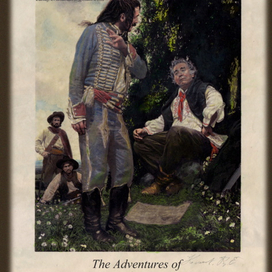 Иллюстрация к книге "Приключения бригадира Жерара" Артур Конан Дойл.