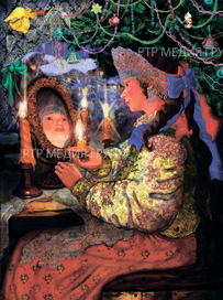 январь ,картинка для календаря