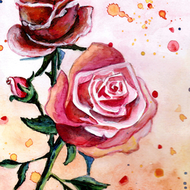  Как я пробовал розы рисовать. Часть 3