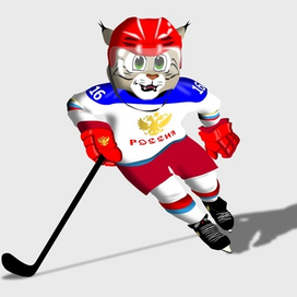 Работа на конкурс талисмана ЧМ по хоккею 2016