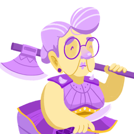 Персонаж воинственная бабушка