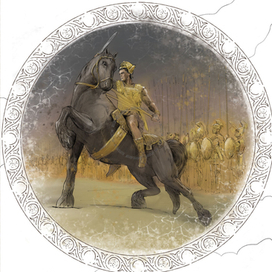 Александр и его войско. Полосная иллюстрация