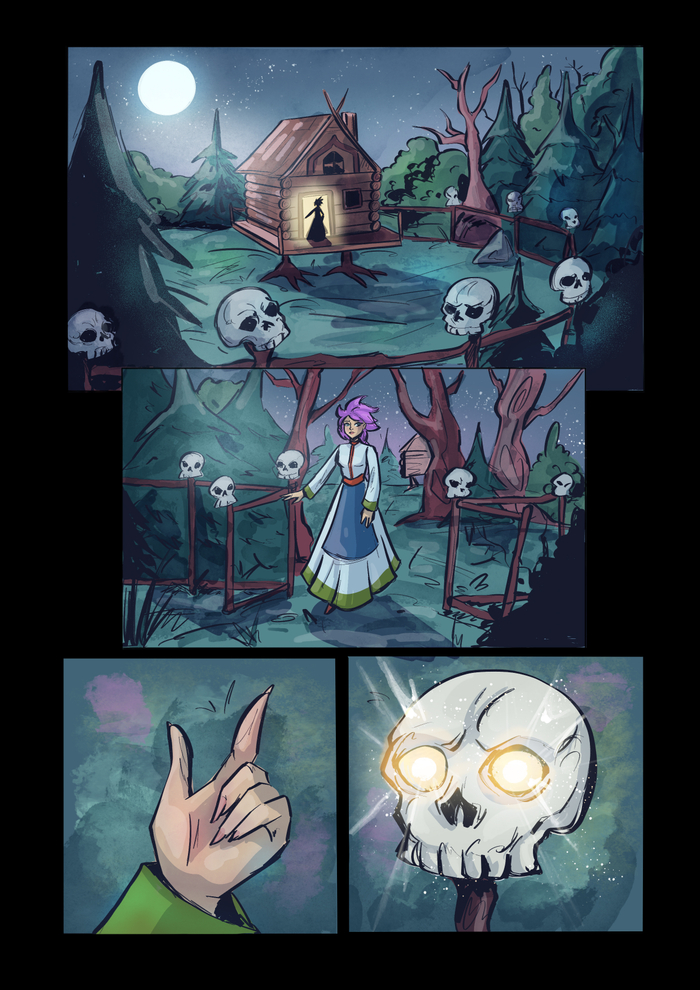 Страница из комикса про Русских супергероев