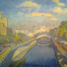 Утро. Вид с ул. Земляной Вал на центр Москвы