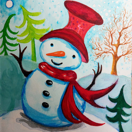 Стиляга снеговик