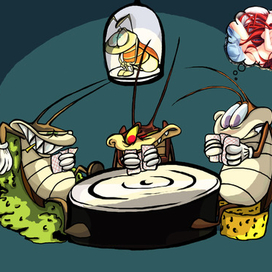 Тараканы с тараканами