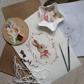 Винтажная акварель