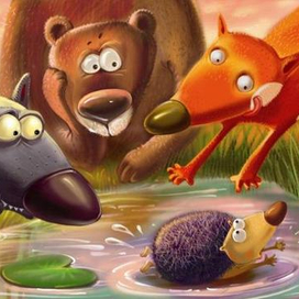 Лесной колобок-колючий бок