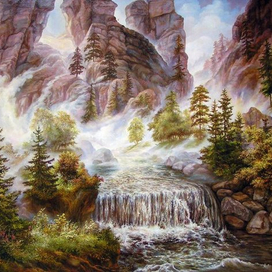 Большая вода с альпийских гор