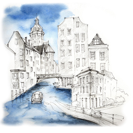 "Амстердам", Серия работ "Силуэт Европы" 