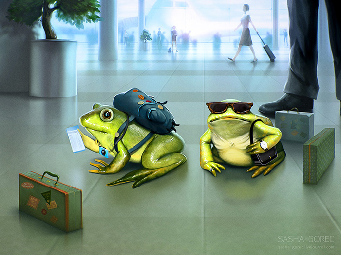 отдыхающие