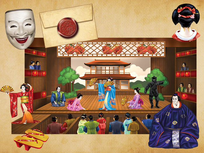 Театр кабуки (разворот).