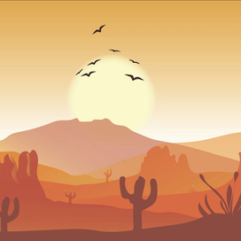 Утро в пустыне