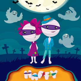 Открытка на Хэллоуин