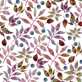 Акварельный паттерн