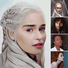 Портреты в реалистичном стиле