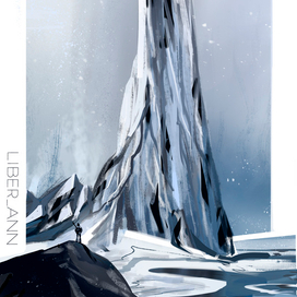 Ледяная тишина Пейзаж Концепт Арт