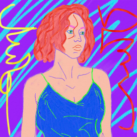 Девушка в топе