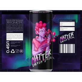 MATTER ENERGY DRINK | Иллюстрация для упаковки энергетика