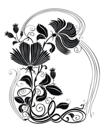 цветочная рамка для открытки