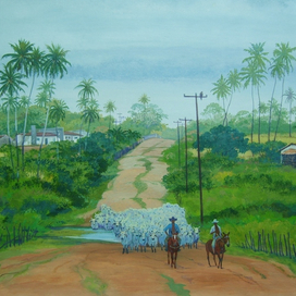 Стадо переходящее брод