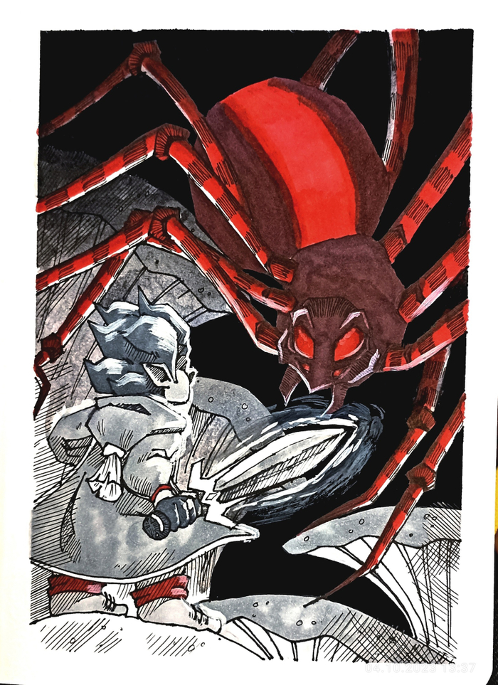 Инктобер | 2. Пауки | 2023