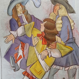 Илл.к комедии Ж.- Б. Мольера "Господин де Пурсоньяк"