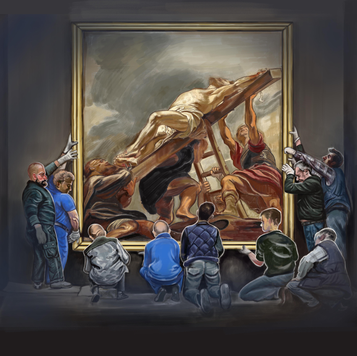 In the museum