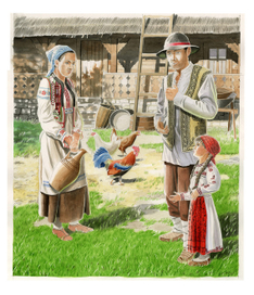 Румынская семья.