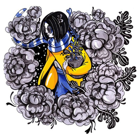 Серия персонажей для открыток