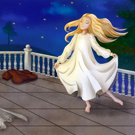 Иллюстрация к книге "Поллианна" Элеанор Портер