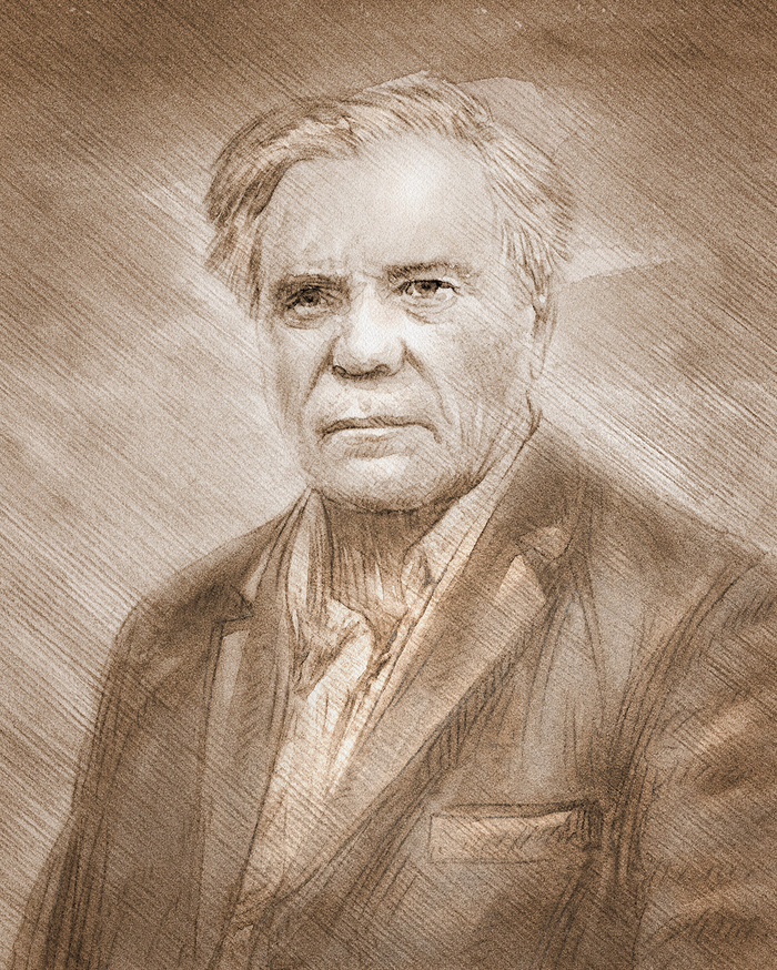 Портрет писателя В.П. Астафьева