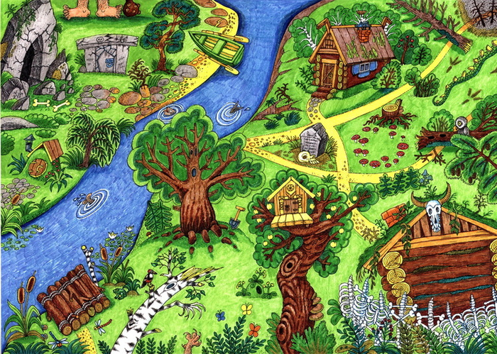 форзац к сказке.