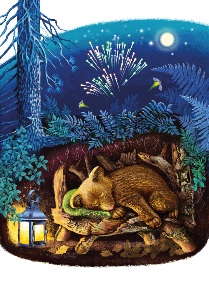 Иллюстрация к сказке И.Гуриной "Ночная история"