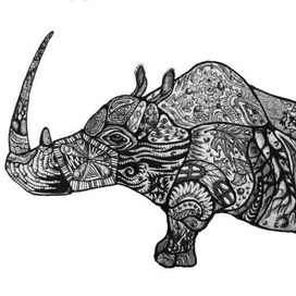Носороговый узор